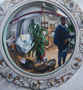 Paul Wuensche - Self Portrait in a Convex Mirror